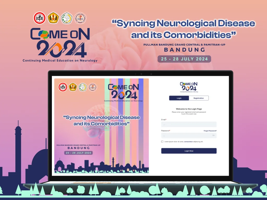 Come On 2024 — Continuing Medical Education on Neurology · platform ticketing login & registration